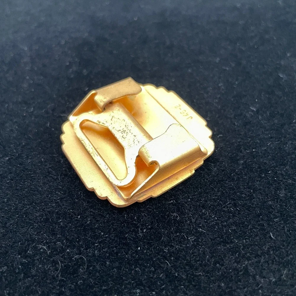 Vintage Gold Tone Metal Mens OS 1966 Bowling Commemorative Belt Buckle